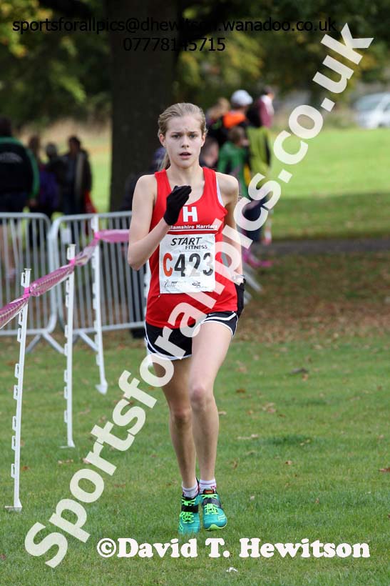 Girls under-15s Northern Cross Country Relays, Graves Park, Sheffield. Photo: David T. Hewitson/Sports for All Pics